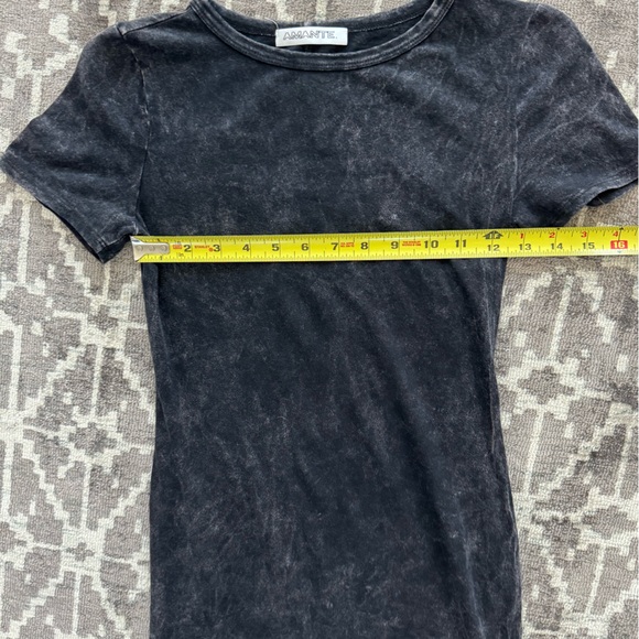 EUC Amante M Black Crew Neck Bodycon Mini Dress - Picture 7 of 13